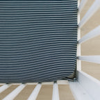 Navy Stripes Bamboo Crib Sheet - Blissfully Lavender BoutiqueMebie Baby