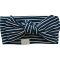 Navy Stripes Bamboo Head Wrap for Babies - Blissfully Lavender BoutiqueMebie Baby