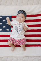 Navy Stripes Bamboo Head Wrap for Babies - Blissfully Lavender BoutiqueMebie Baby