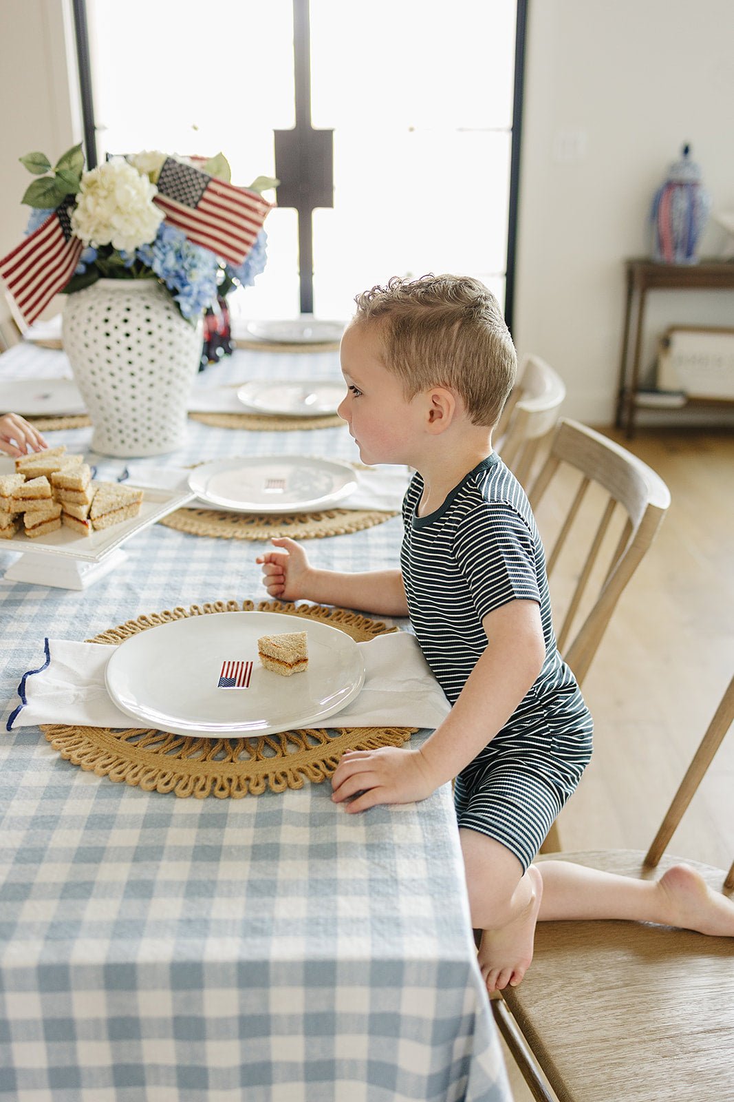 Navy Stripes Bamboo Toddler Short Set - Blissfully Lavender BoutiqueMebie Baby