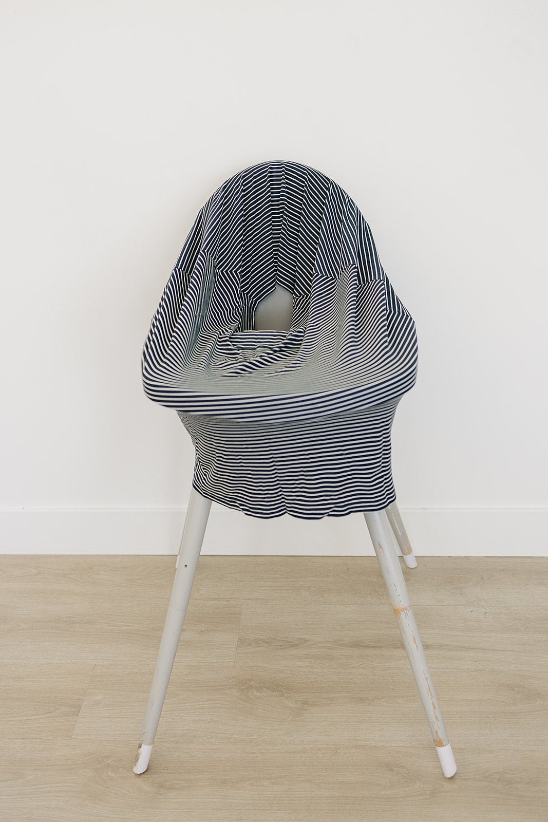 Navy Stripes Ribbed Bamboo Multi - Use Cover - Blissfully Lavender BoutiqueMebie Baby