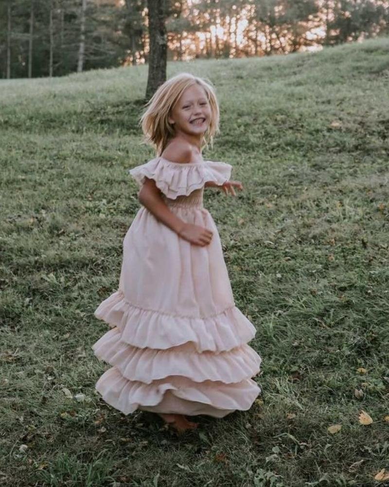 Nellie Ruffle Maxi Dress