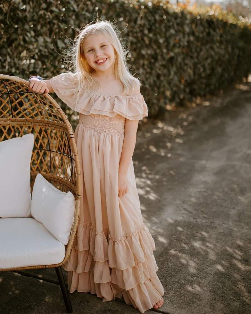 Nellie Ruffle Maxi Dress