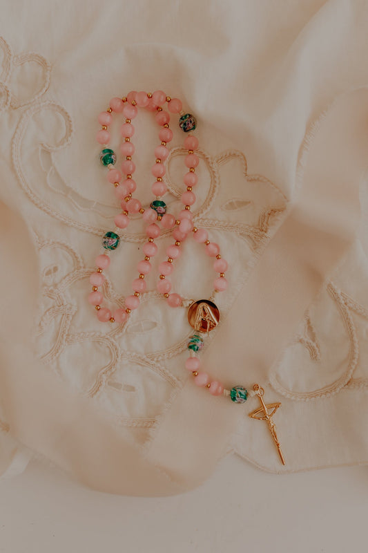 St. Therese of Lisieux Rosary – The Little Flower Beads
