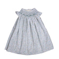 Nicole Blue Floral Hand Smocked Dress - Blissfully Lavender BoutiqueBebe Sweeny