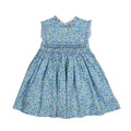 Nina Blue Floral Cotton Dress - Blissfully Lavender BoutiqueBebe Sweeny