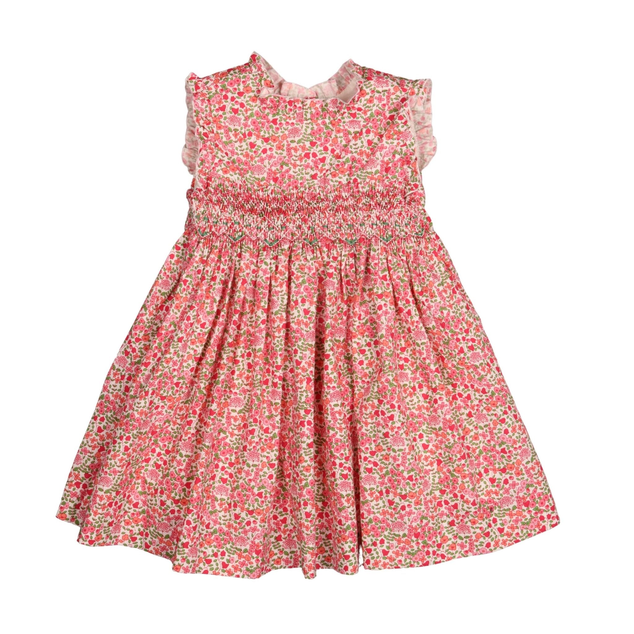 Nina Pink Floral Cotton Dress - Blissfully Lavender BoutiqueBebe Sweeny