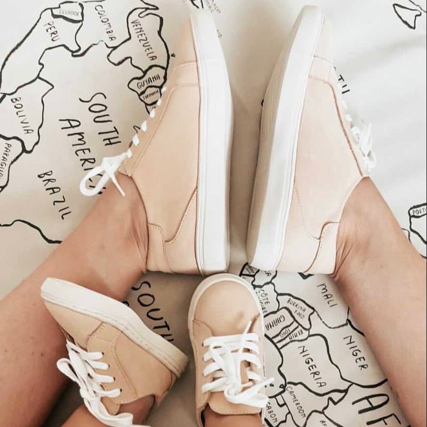 Nubuck Tan - Adult - Low Top Sneakers - Blissfully Lavender BoutiquePiper finn