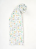 NYC Alphabet Soup Shawl Blanket - Blissfully Lavender BoutiqueTimo & Violet