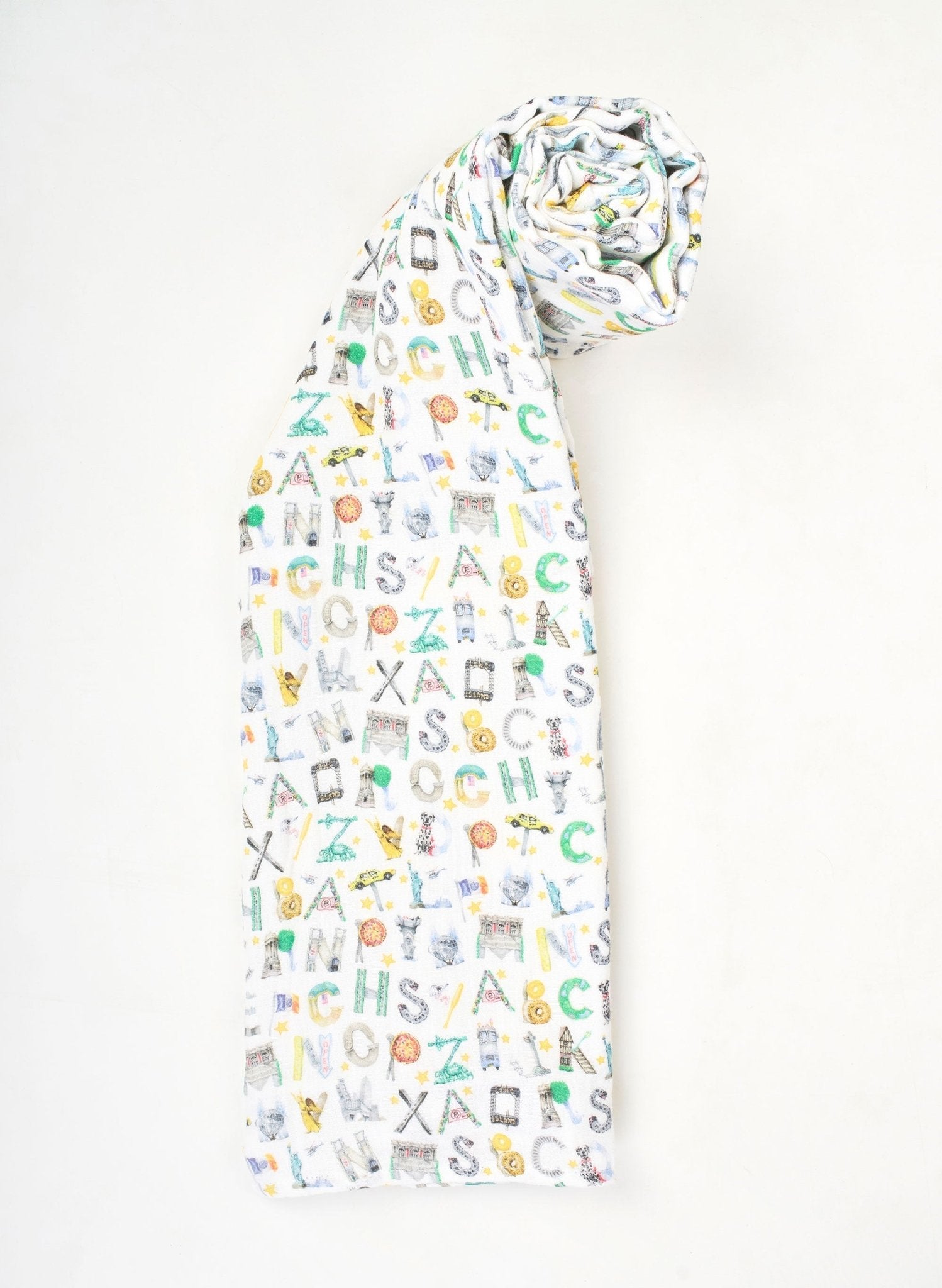 NYC Alphabet Soup Shawl Blanket - Blissfully Lavender BoutiqueTimo & Violet