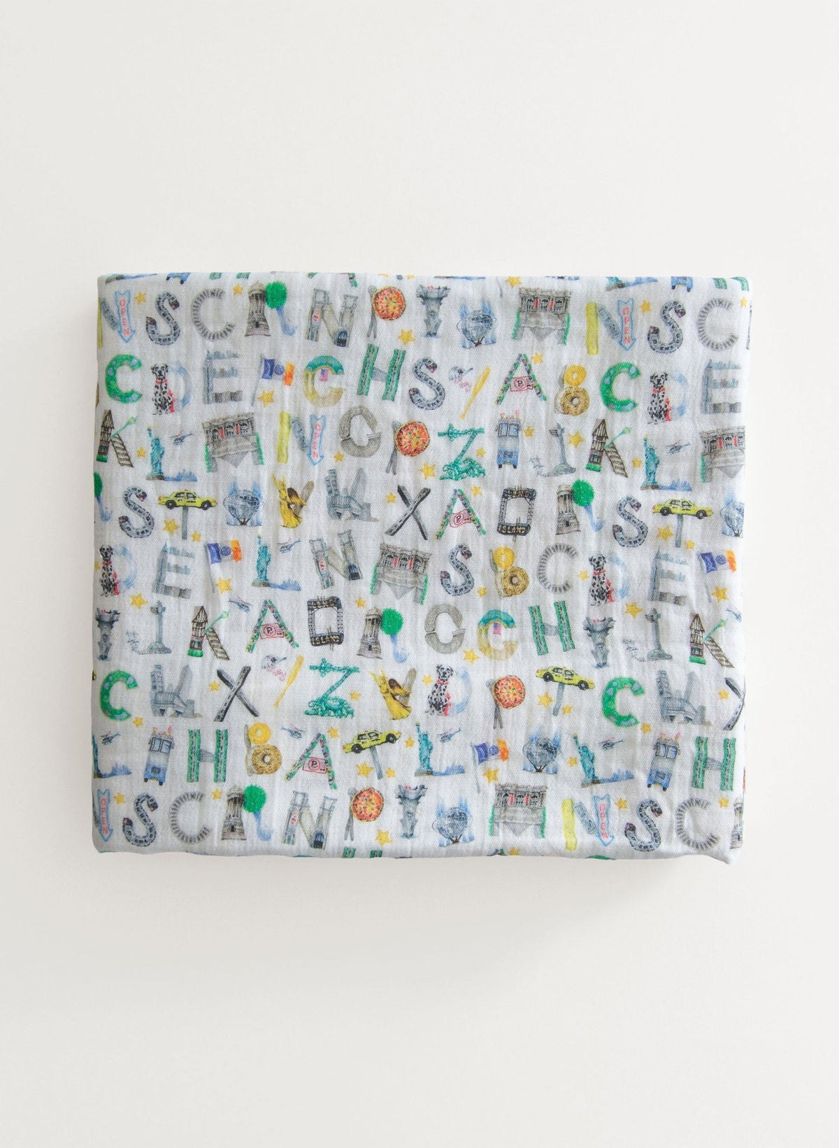 NYC Alphabet Soup Shawl Blanket - Blissfully Lavender BoutiqueTimo & Violet