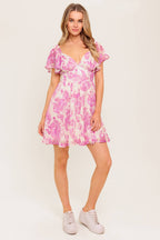 OCEAN WHISPER SKY BLUE WOVEN MINI DRESS - Blissfully Lavender BoutiqueFlying Tomato