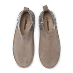 Olivia Taupe Zip - Up Shoes - Blissfully Lavender Boutiquechildrenchic