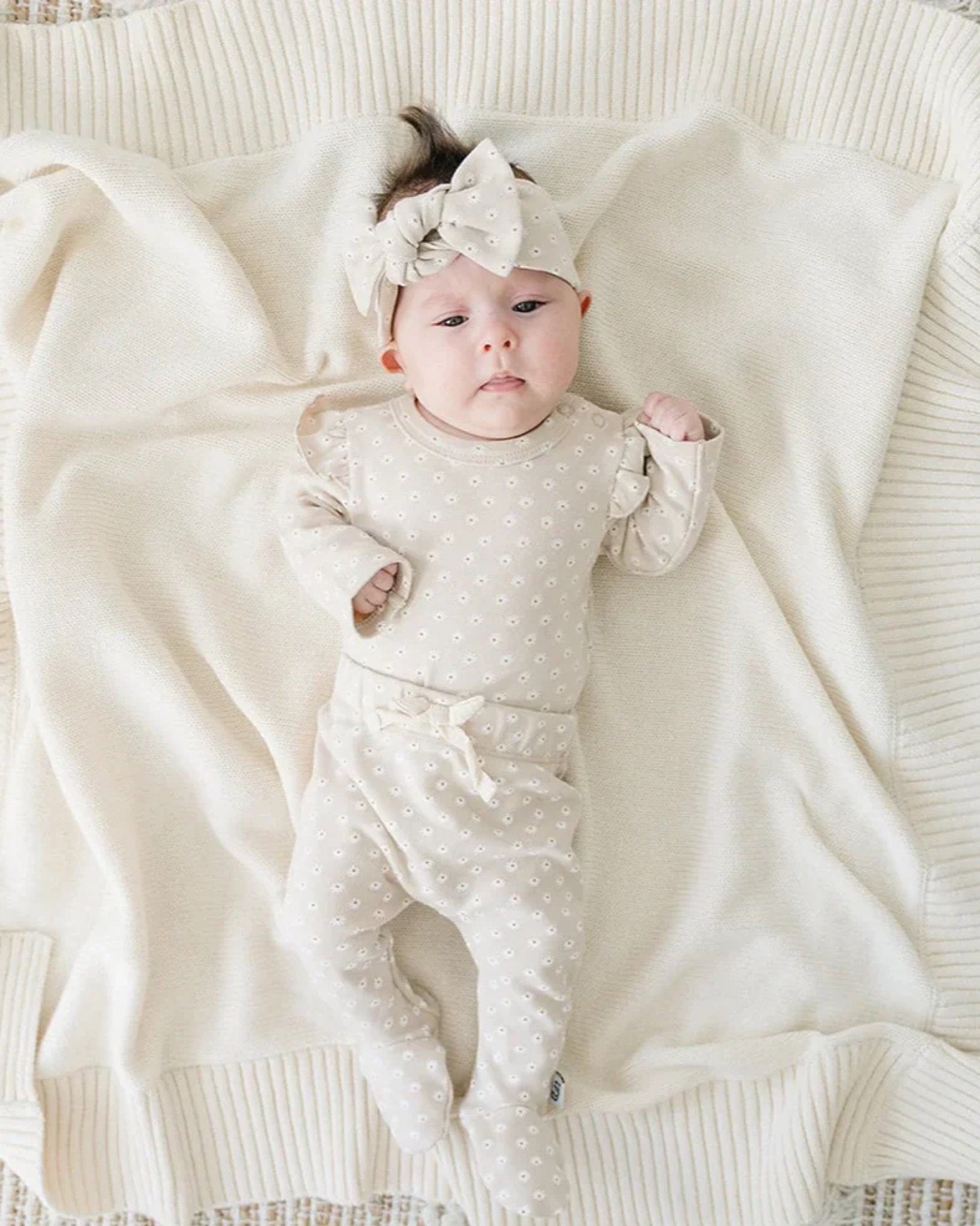 Baby Girl Daisy Organic 3-Piece Set | Daisy