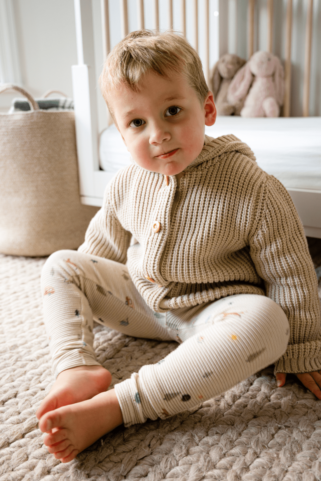 Organic Cotton Waffle Leggings in Camping - Blissfully Lavender BoutiqueDear Hayden