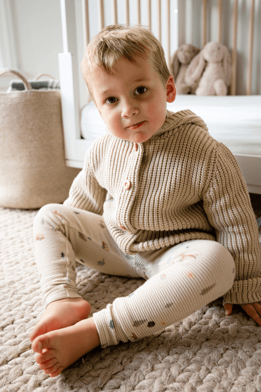Organic Cotton Waffle Leggings in Camping - Blissfully Lavender BoutiqueDear Hayden