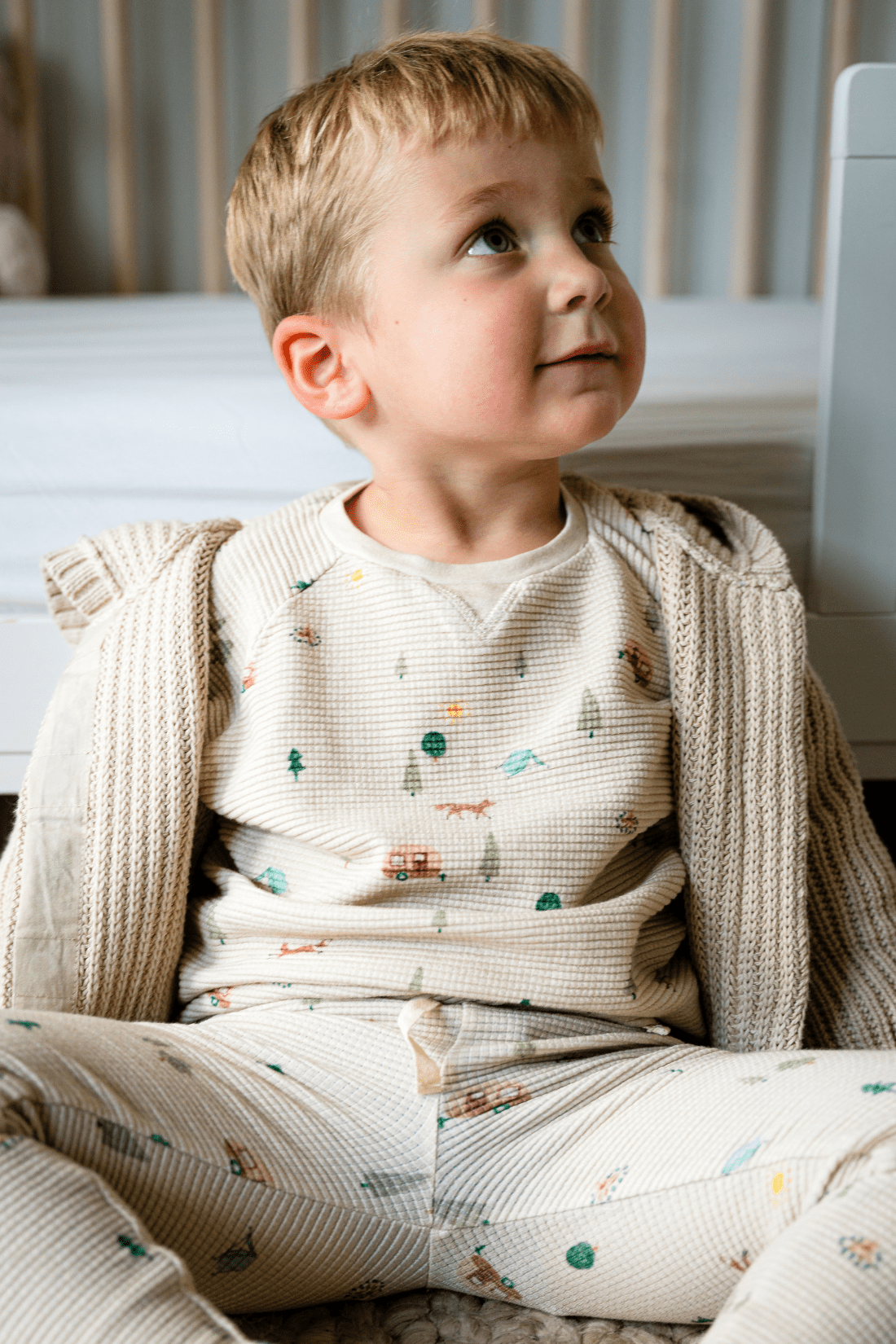 Organic Cotton Waffle Leggings in Camping - Blissfully Lavender BoutiqueDear Hayden