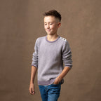 Organic Intarsia Crew Neck Sweater - Blissfully Lavender BoutiqueHope & Henry
