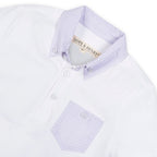 Organic Jersey Polo with Seersucker Trim - Blissfully Lavender BoutiqueHope & Henry