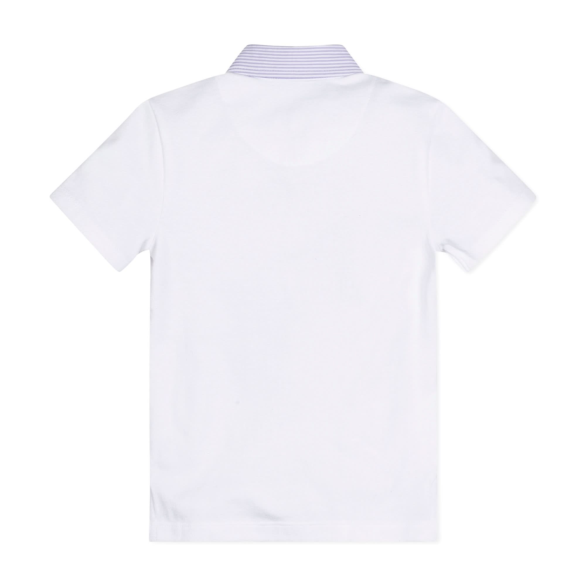 Organic Jersey Polo with Seersucker Trim - Blissfully Lavender BoutiqueHope & Henry