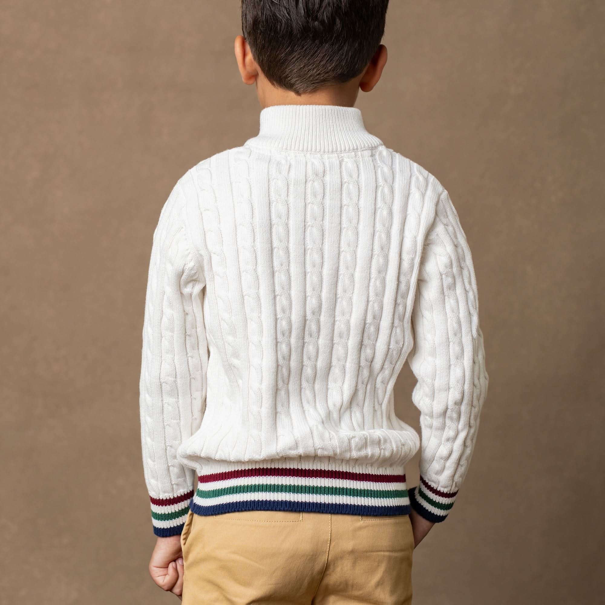 Organic Mock Neck Cable Sweater - Blissfully Lavender BoutiqueHope & Henry