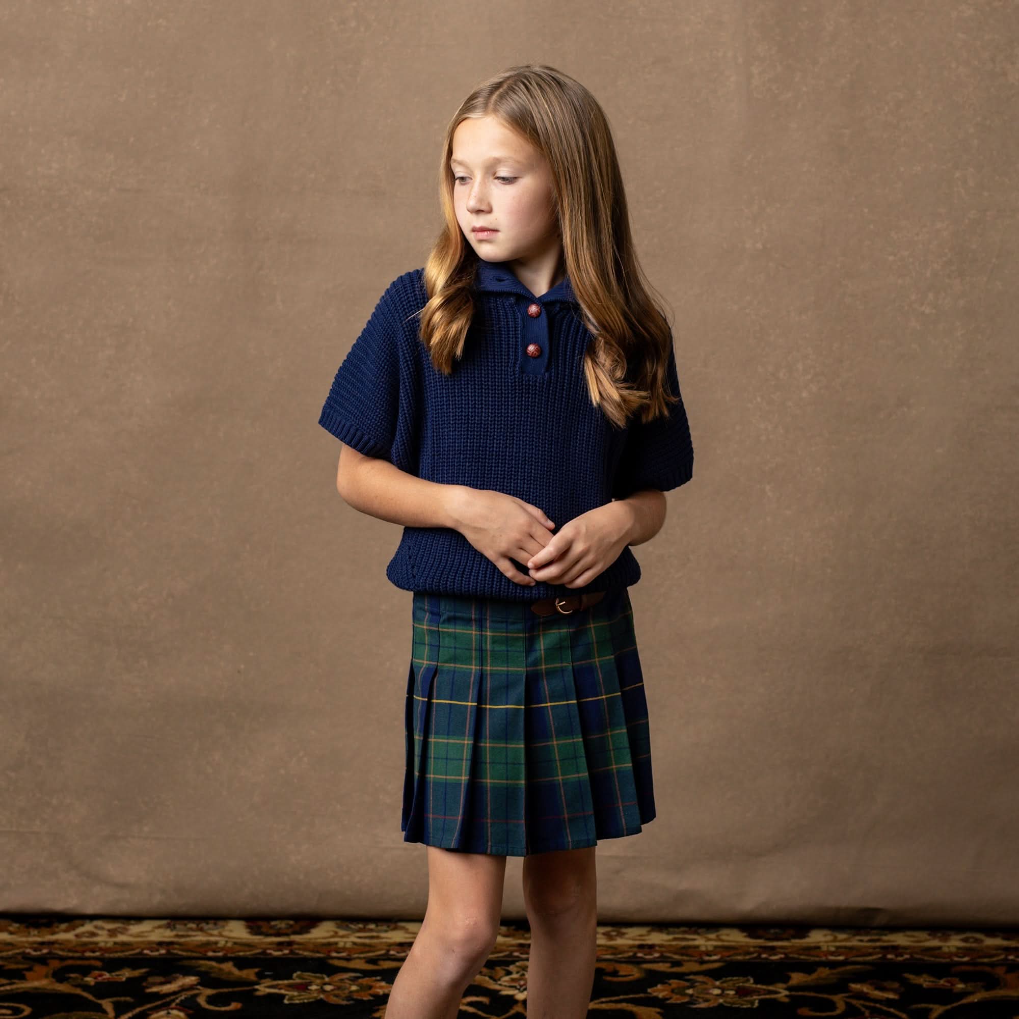Organic Pleated Buckle Skirt - Blissfully Lavender BoutiqueHope & Henry