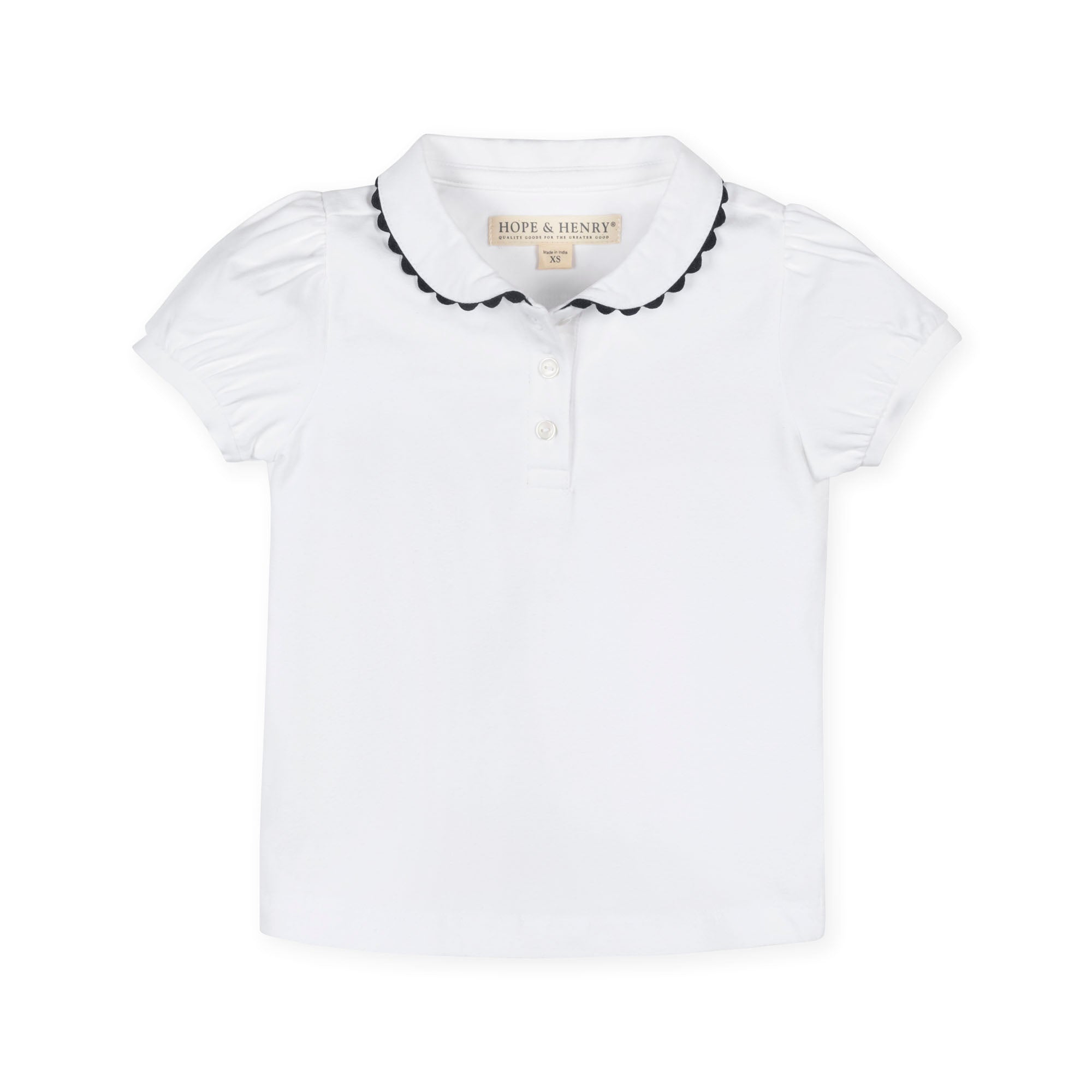 Organic Puff Sleeve Polo - Blissfully Lavender BoutiqueHope & Henry