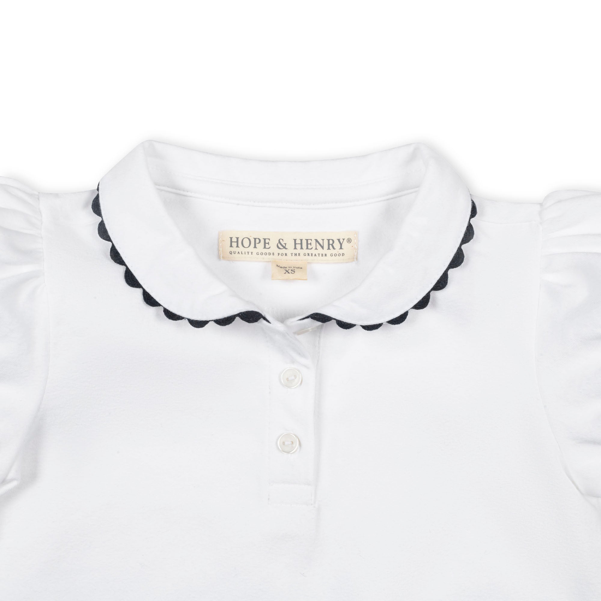 Organic Puff Sleeve Polo - Blissfully Lavender BoutiqueHope & Henry