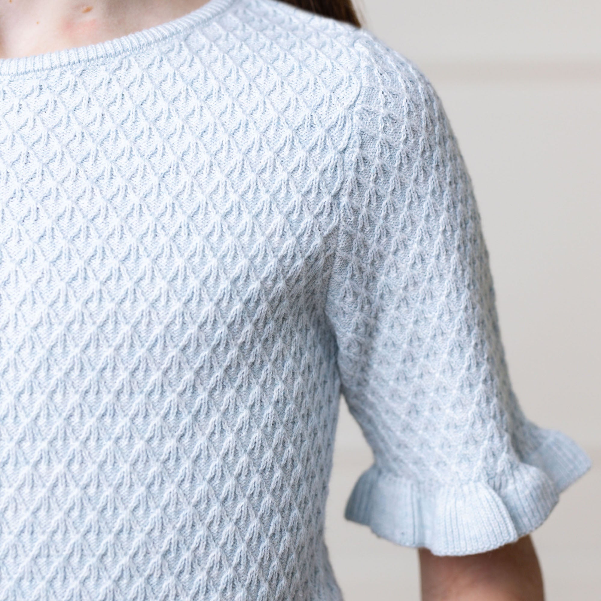 Organic Ruffle Edge Sweater Top - Blissfully Lavender BoutiqueHope & Henry
