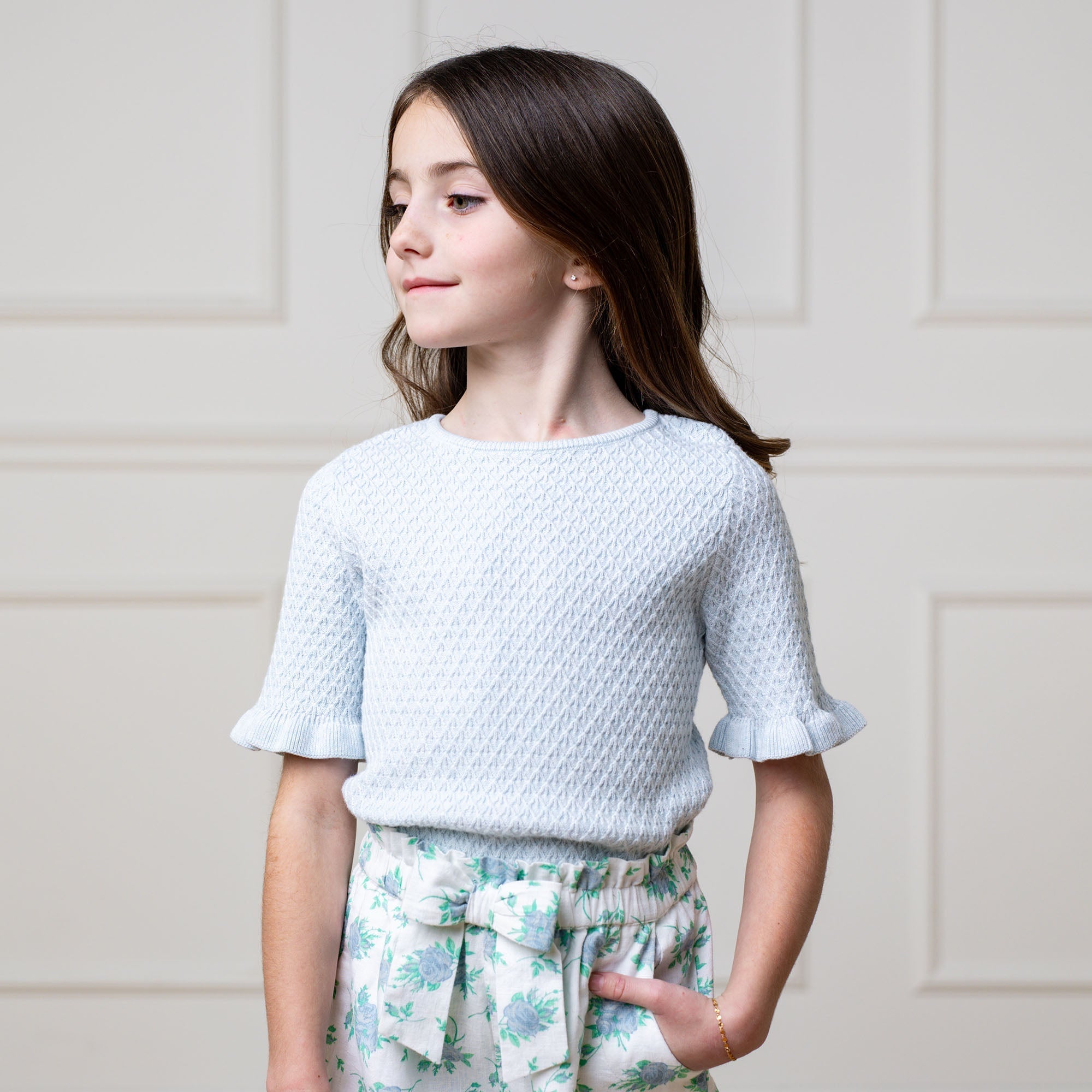 Organic Ruffle Edge Sweater Top - Blissfully Lavender BoutiqueHope & Henry