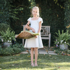 Organic Sateen Flower Girl Dress - Blissfully Lavender BoutiqueHope & Henry