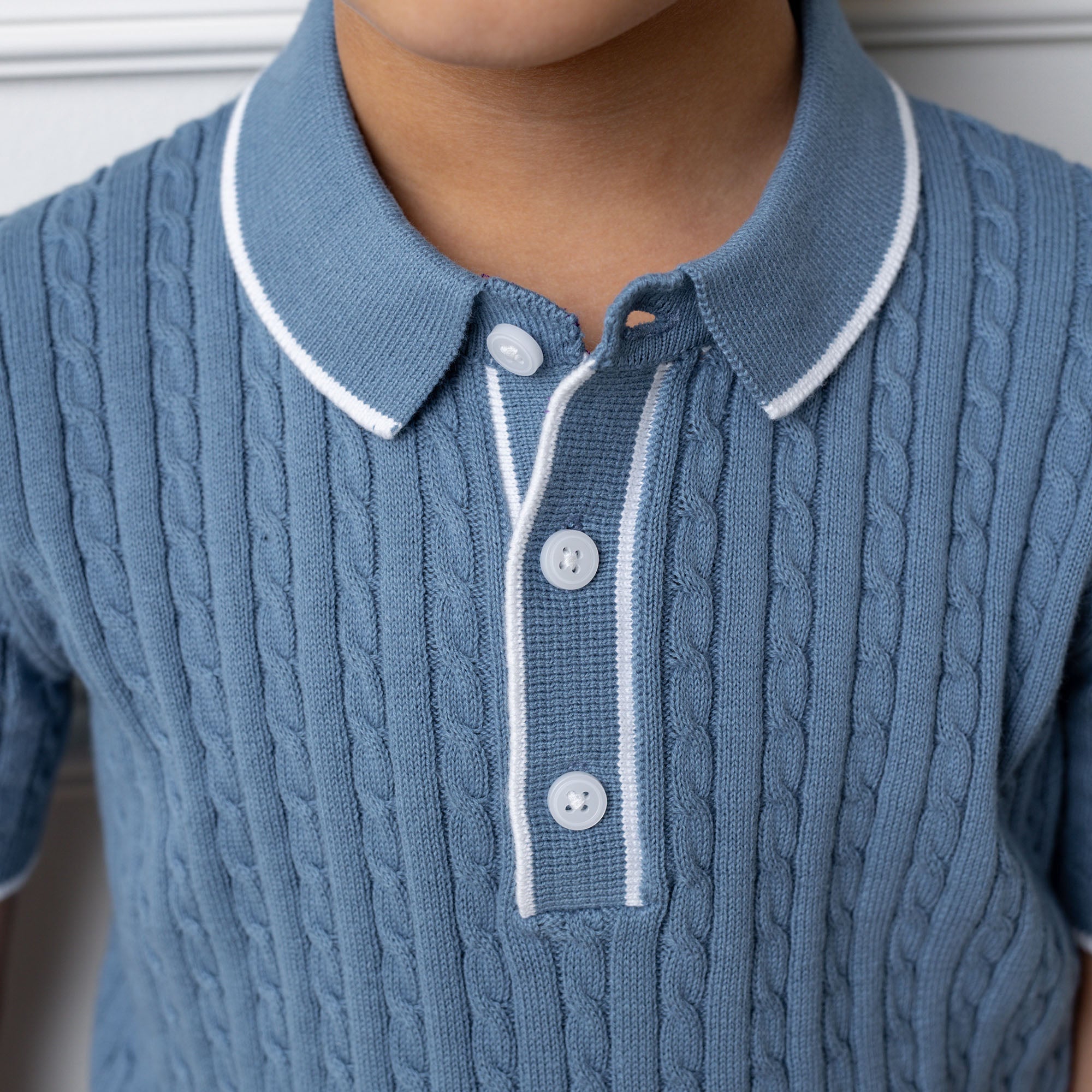 Organic Short Sleeve Sweater Polo - Blissfully Lavender BoutiqueHope & Henry