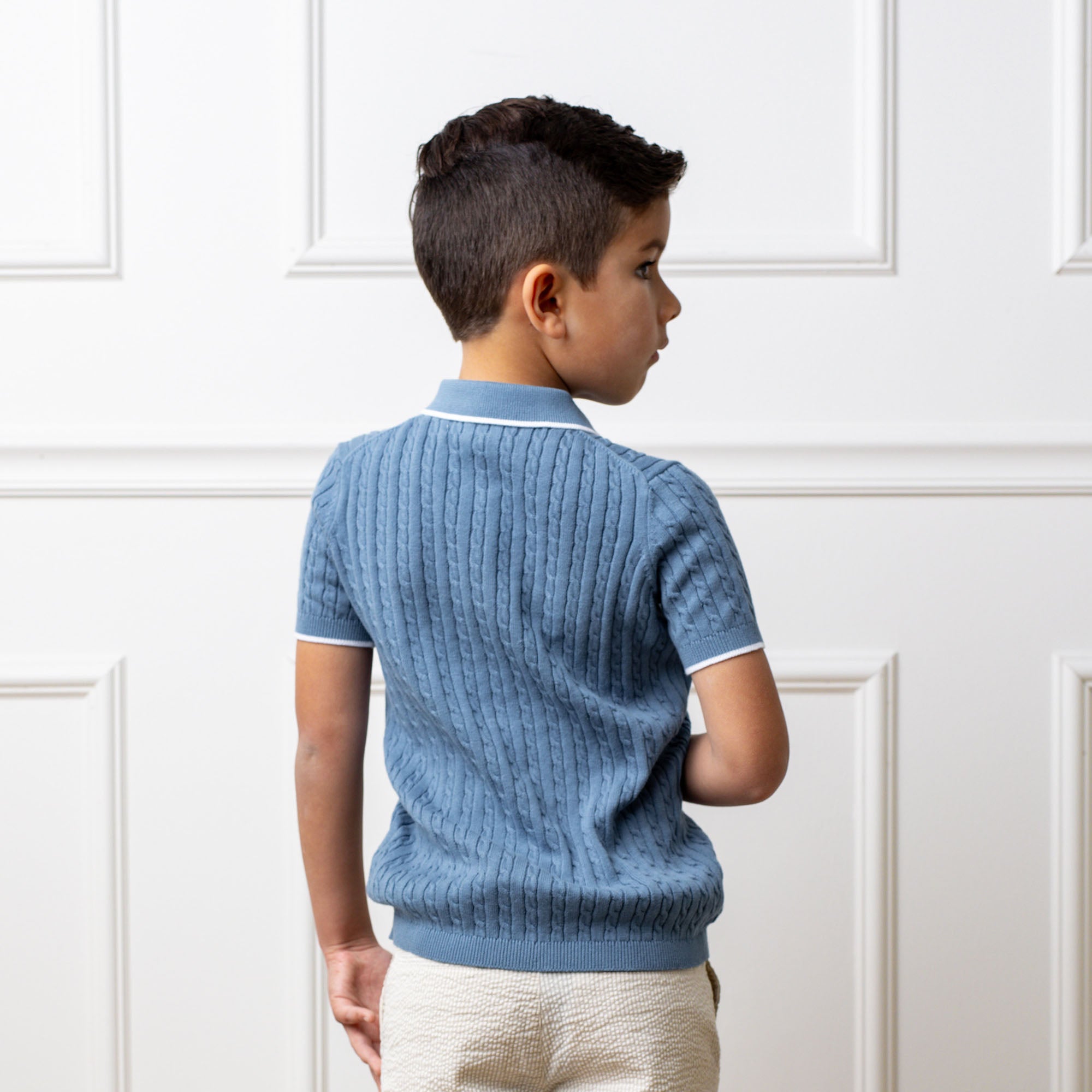 Organic Short Sleeve Sweater Polo - Blissfully Lavender BoutiqueHope & Henry