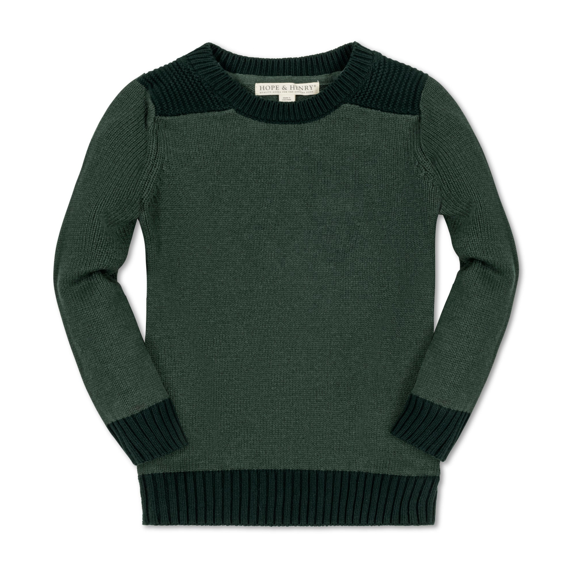 Organic Shoulder Detail Crew Neck Sweater - Blissfully Lavender BoutiqueHope & Henry