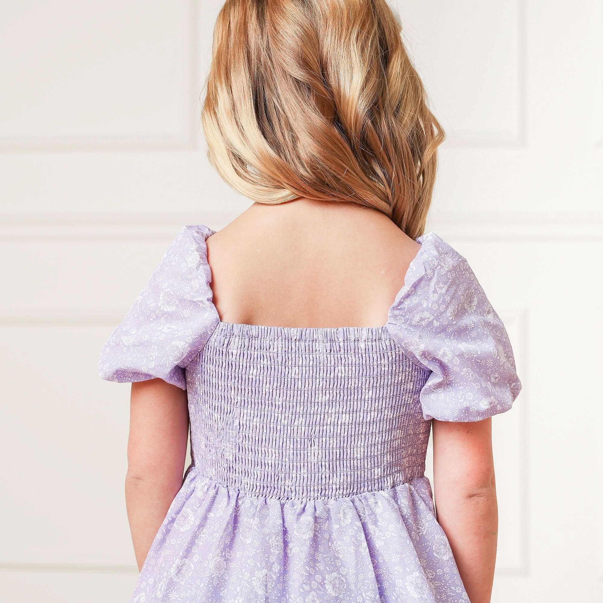 Organic Smocked Bubble Sleeve Dress - Blissfully Lavender BoutiqueHope & Henry