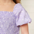 Organic Smocked Bubble Sleeve Dress - Blissfully Lavender BoutiqueHope & Henry