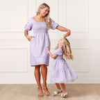 Organic Smocked Bubble Sleeve Dress - Blissfully Lavender BoutiqueHope & Henry