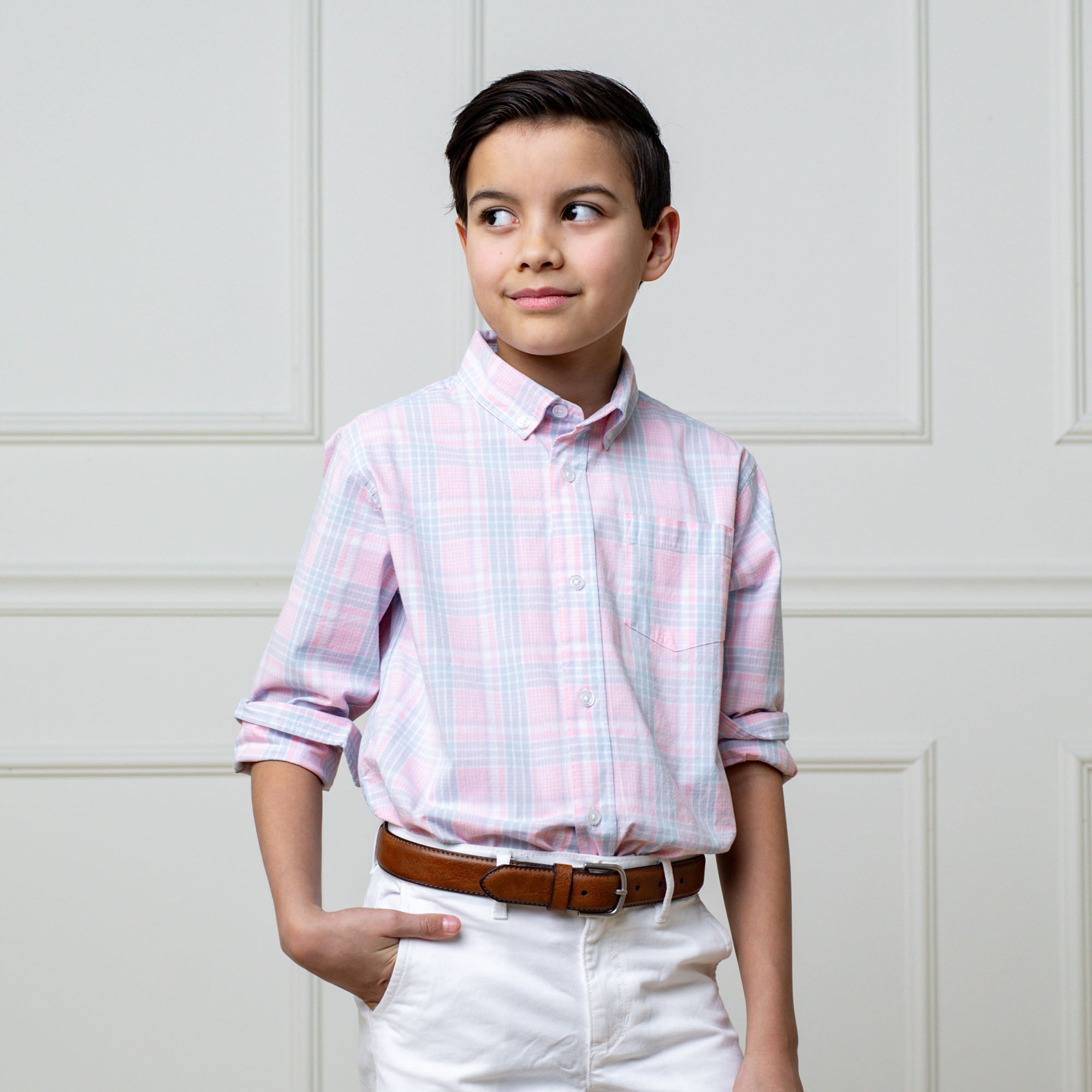 Organic Stretch Poplin Shirt - Blissfully Lavender BoutiqueHope & Henry