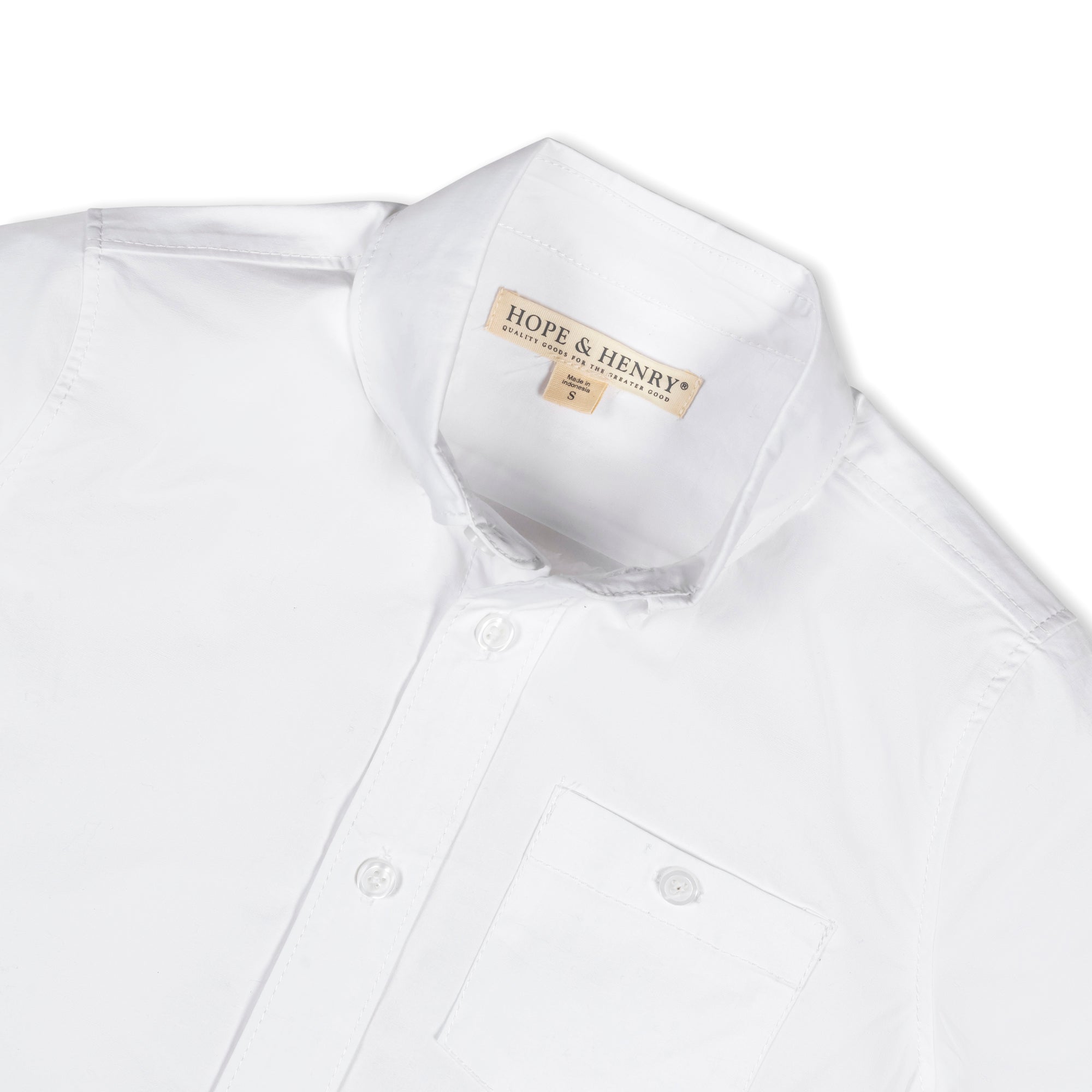 Organic Stretch Poplin Short Sleeve Shirt - Blissfully Lavender BoutiqueHope & Henry