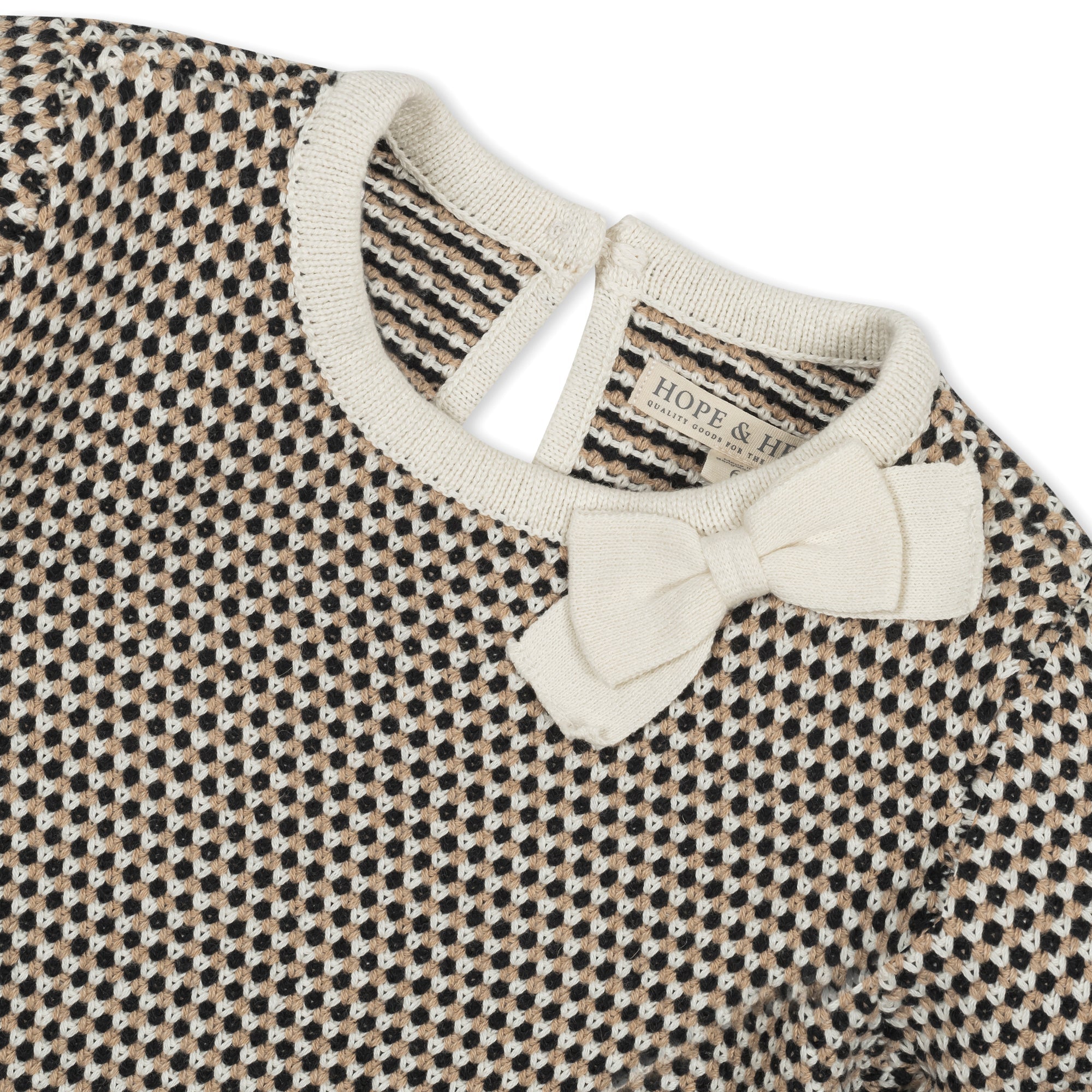 Organic Tweed Bow Sweater Dress - Blissfully Lavender BoutiqueHope & Henry