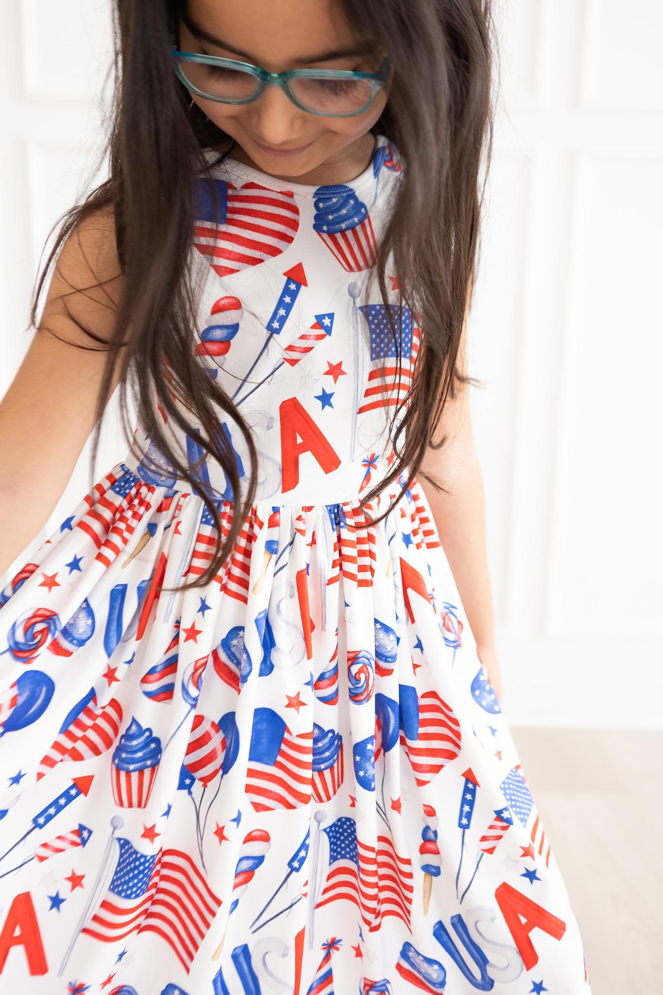 Party in the USA Tank Twirl Dress - Blissfully Lavender BoutiqueMila & Rose ®