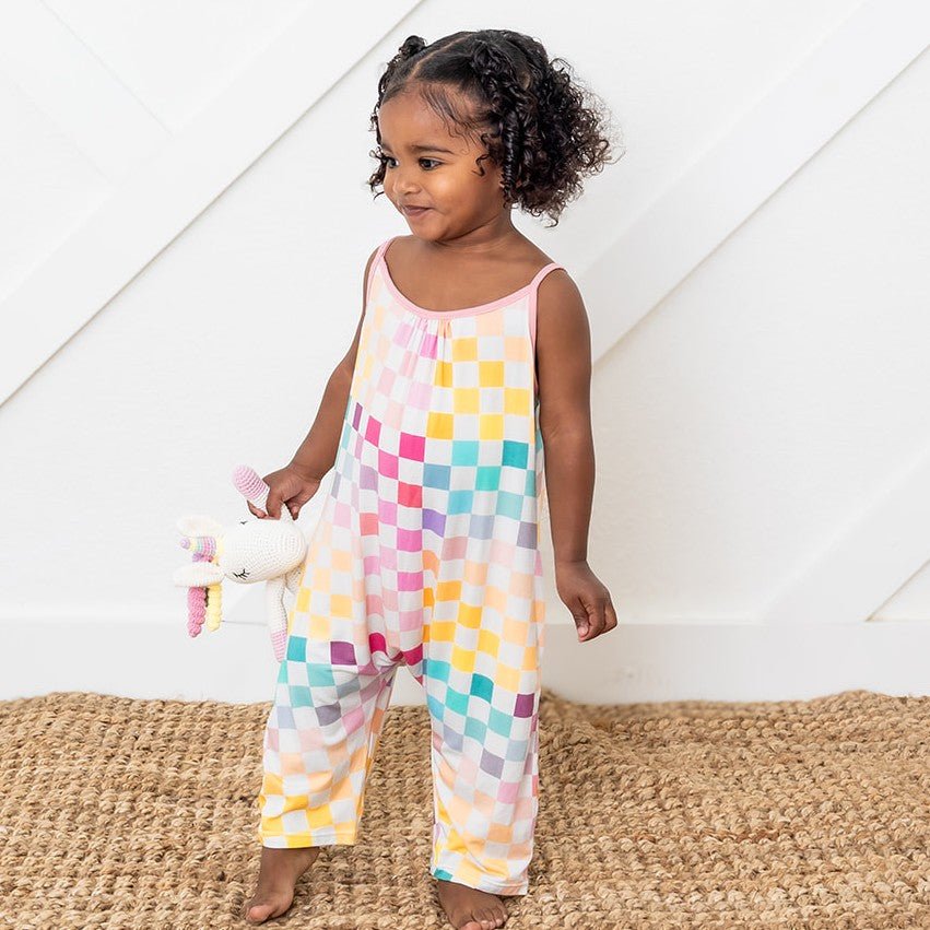 Pastel Checks Jumpsuit