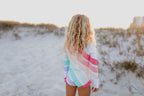 Pastel Rainbow Stripe Zip Rash Guard Swimsuit - Blissfully Lavender BoutiqueOopsie Daisy