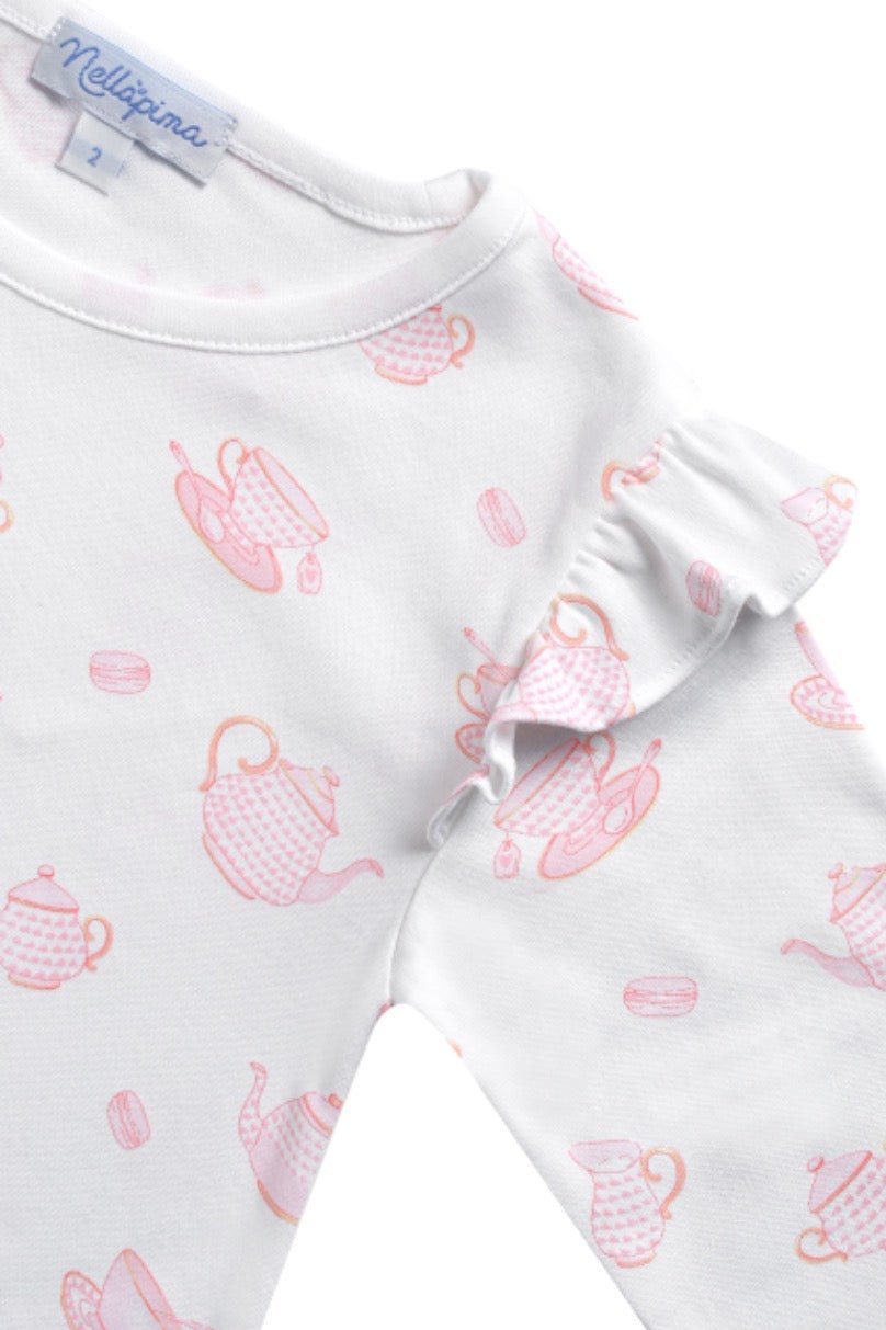 Petite Tea Time Print Playtime Dress - Blissfully Lavender BoutiqueNella Pima