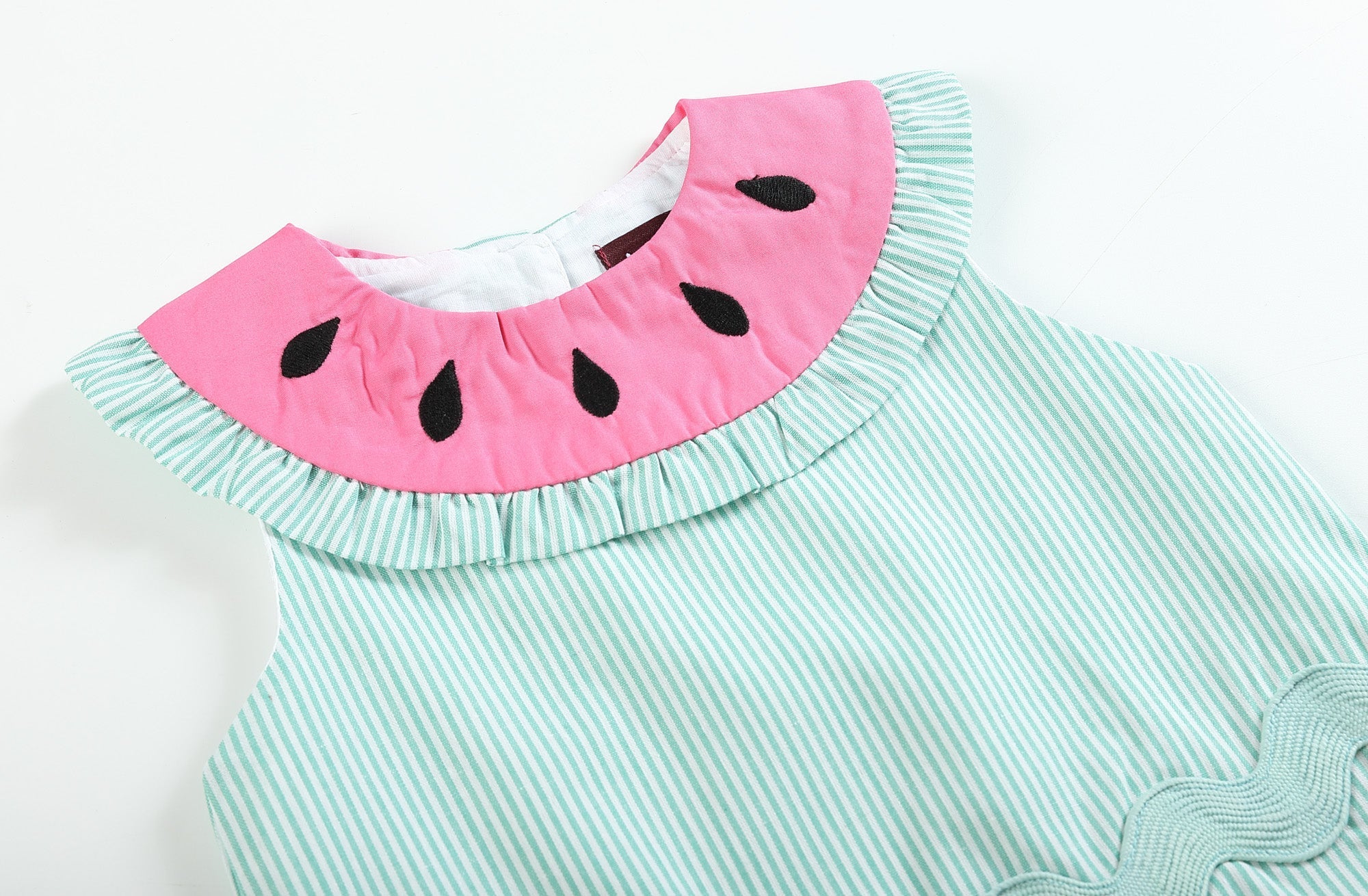 Pink and Green Top and Ruffle Bloomer Set