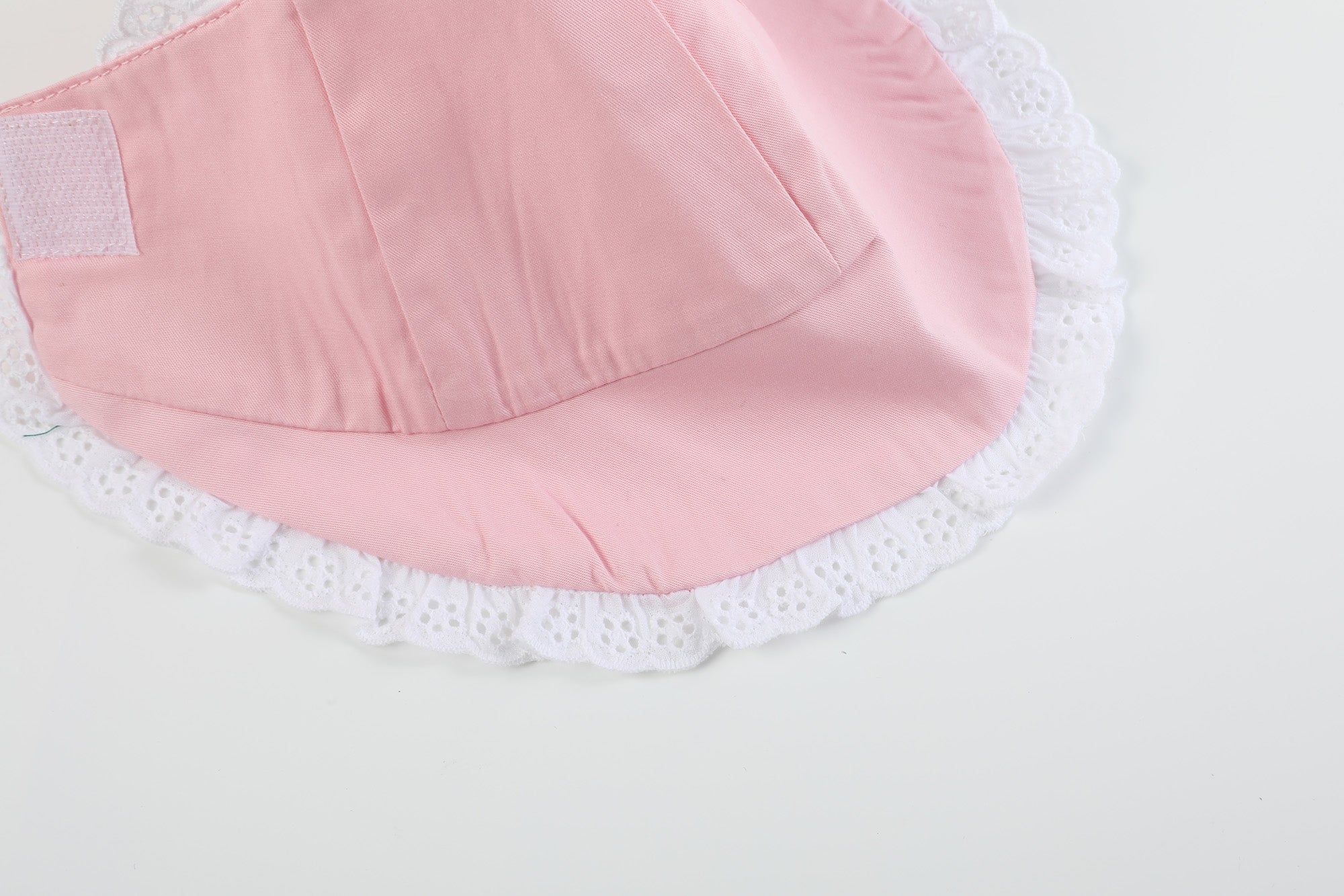 Baby Girl Pink and Lace Summer Bonnet