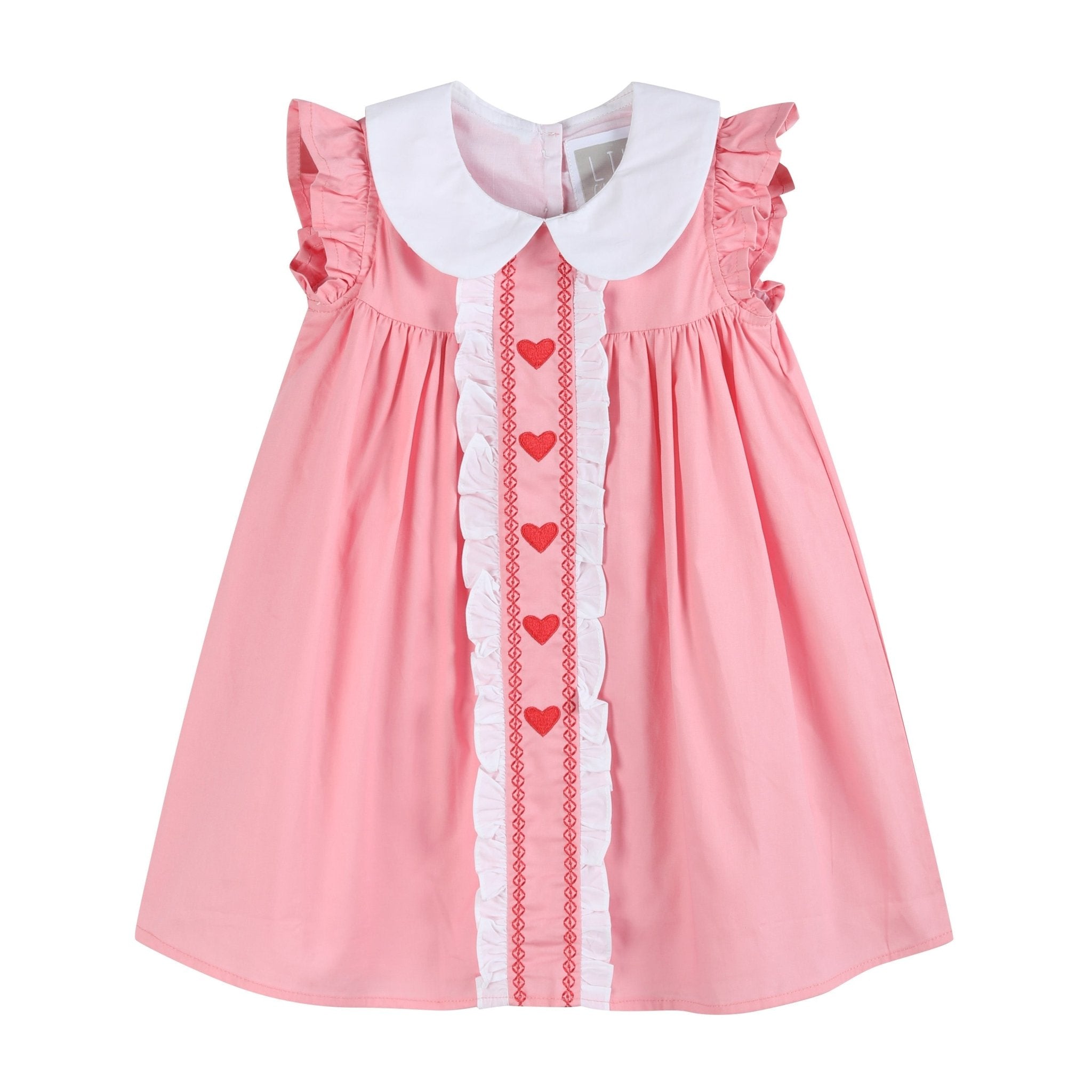 Valentine Heart Ruffle Dress