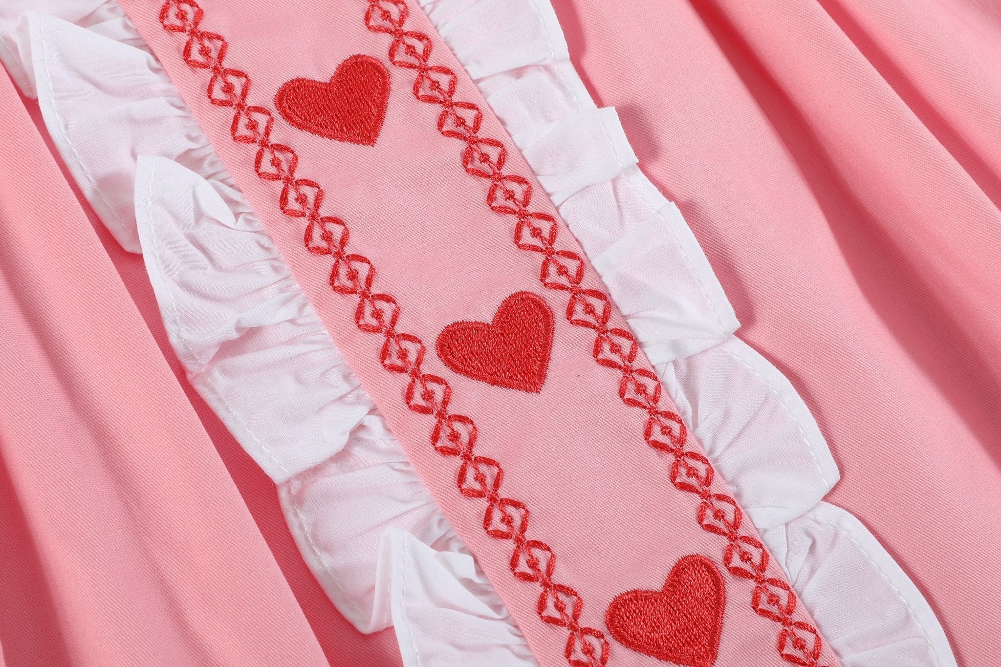 Valentine Heart Ruffle Dress