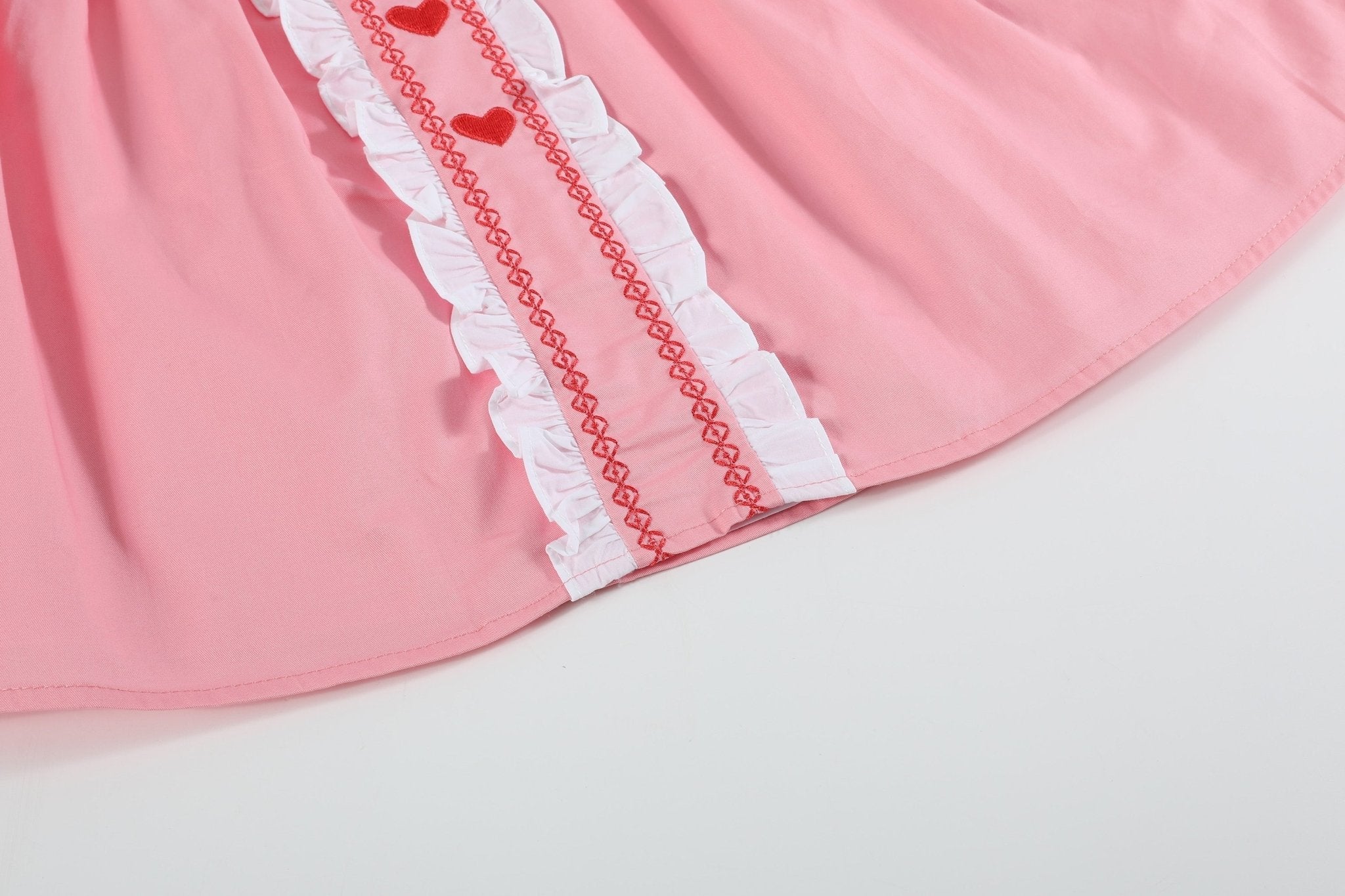 Valentine Heart Ruffle Dress