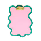 Pink and Teal Squiggle Clipboard - Blissfully Lavender BoutiqueKailo Chic
